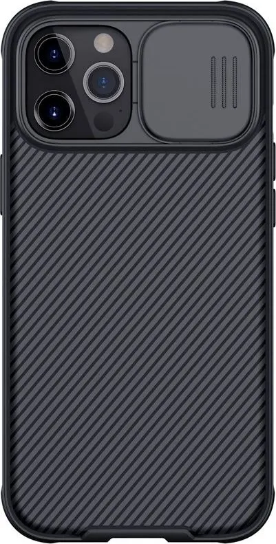 Mbrojtëse telefoni Nillkin CamShield Pro për iPhone 12, e zezë - 1