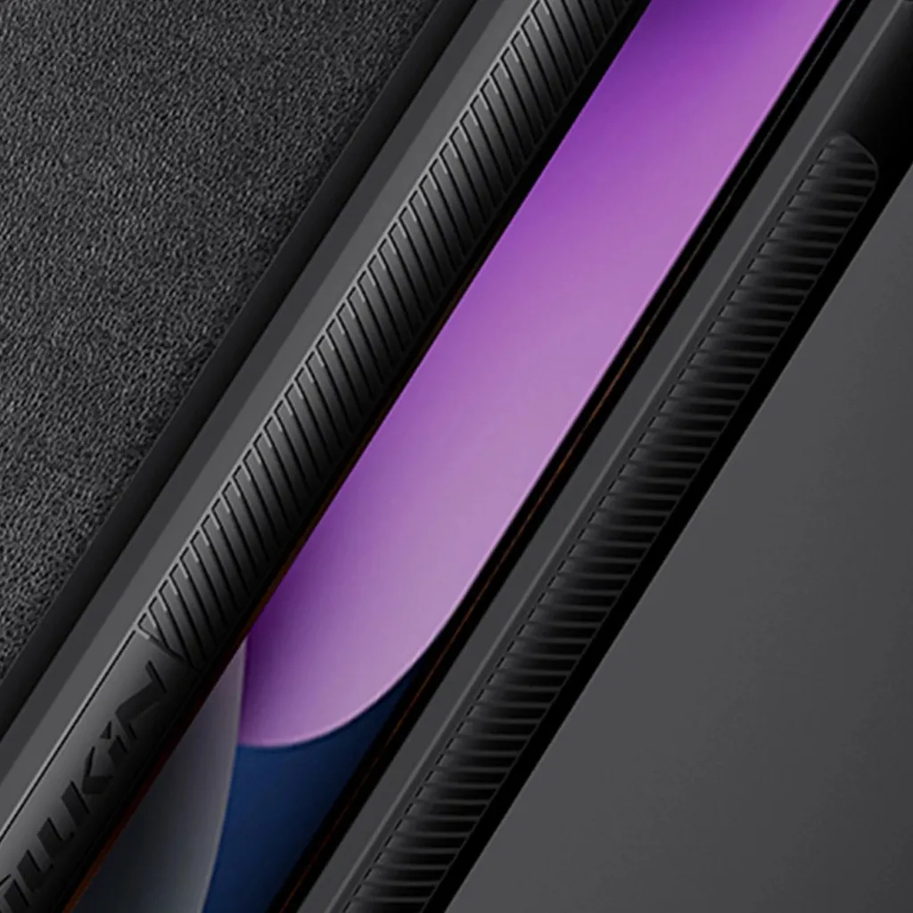 Futrollë Nillkin CamShield Leather S për Apple iPhone 14 Plus, me kapak për kamerë, e gjelbër - 13