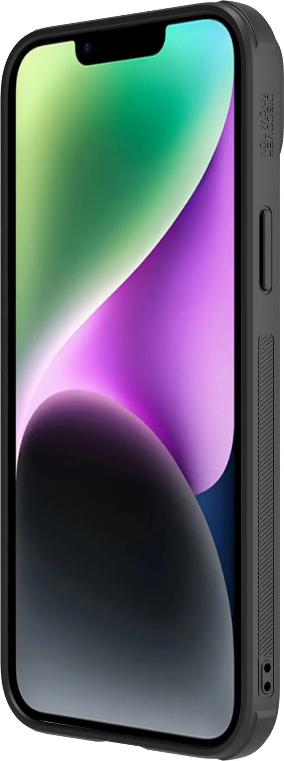 Futrollë Nillkin CamShield Leather S për Apple iPhone 14 Plus, me kapak për kamerë, e gjelbër - 6