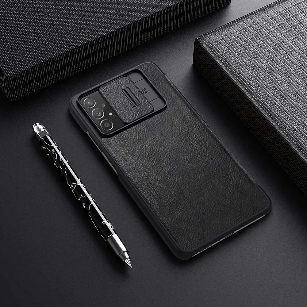 Mbështjellës Nillkin Qin për Samsung Galaxy A73, lëkurë ekologjike, i zi - 16