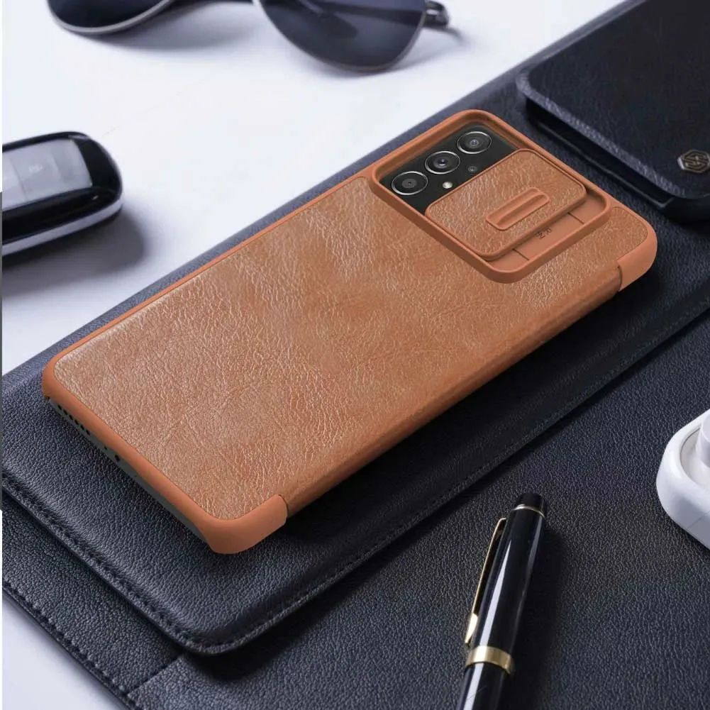 Mbështjellës Nillkin Qin për Samsung Galaxy A73, lëkurë ekologjike, i zi - 18