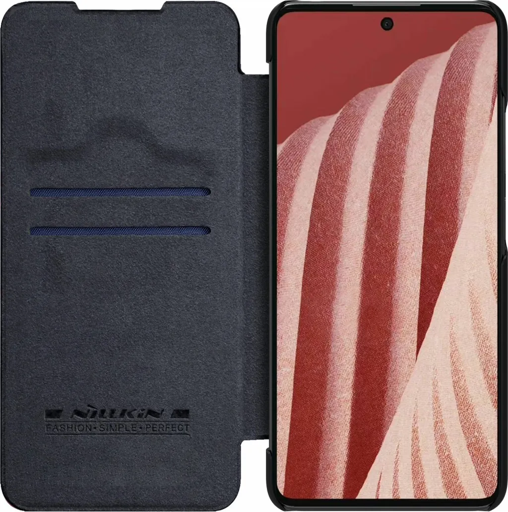 Mbështjellës Nillkin Qin për Samsung Galaxy A73, lëkurë ekologjike, i zi - 4