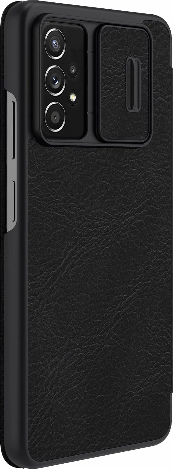 Mbështjellës Nillkin Qin për Samsung Galaxy A73, lëkurë ekologjike, i zi - 6