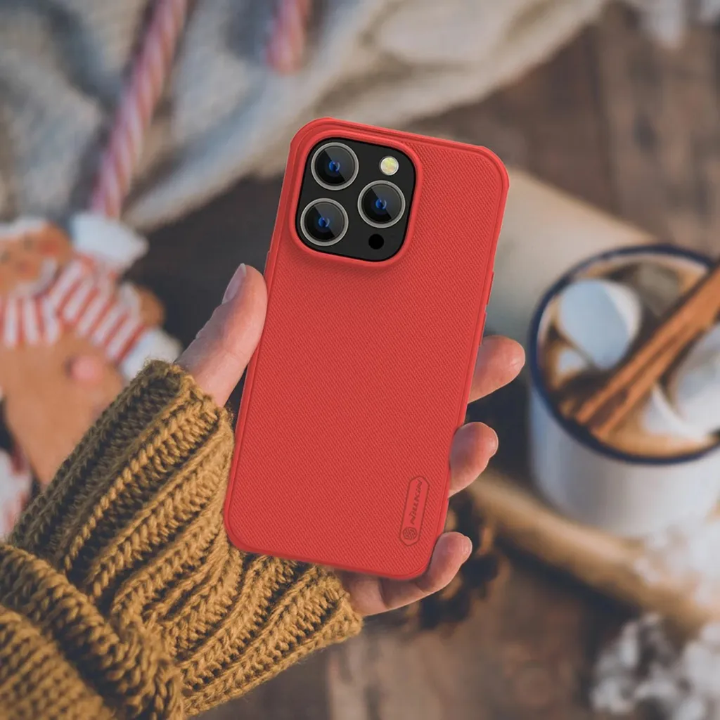 Mbështjellës Nillkin Super Frosted Shield Pro për iPhone 14 Pro, Kaltër - 15