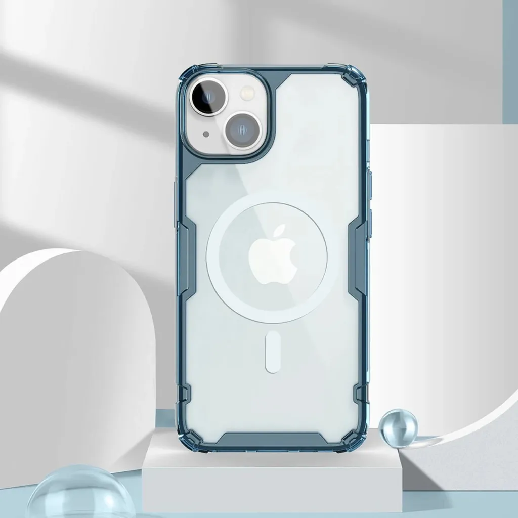 Mbështjellës Nillkin Nature Pro për iPhone 14 Plus, transparent, bardhë - 20