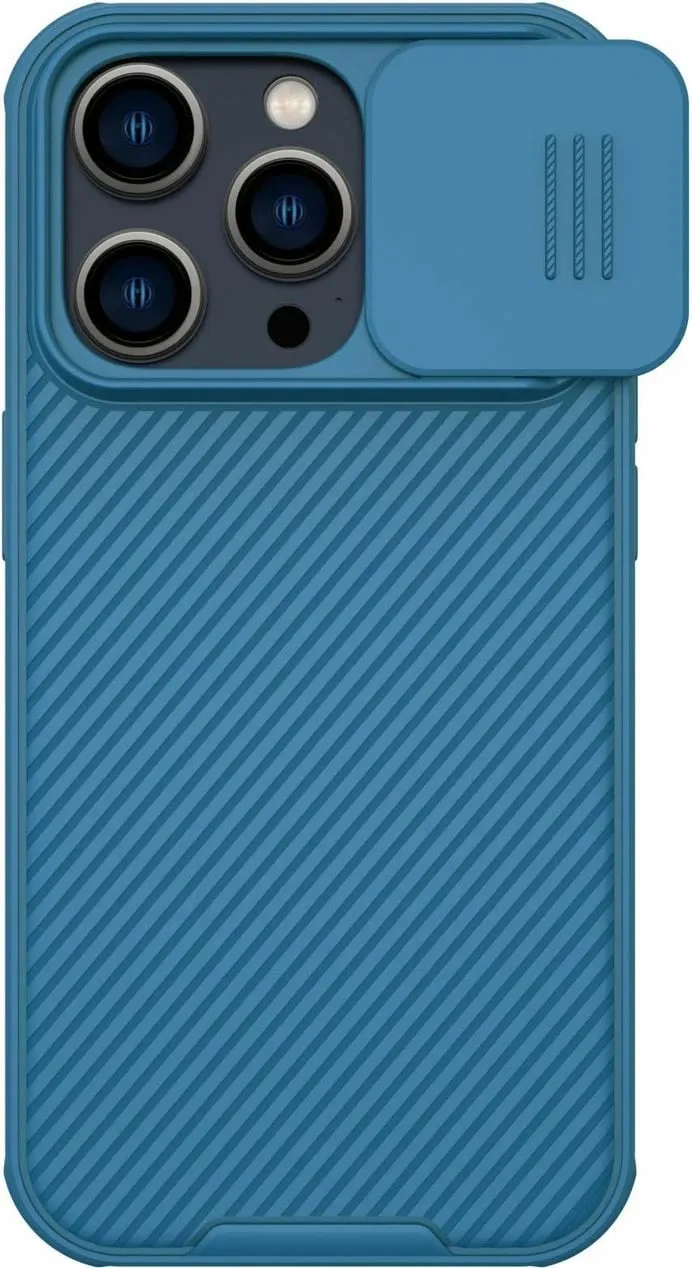 Mbështjellës Nillkin CamShield Pro Magnetic për iPhone 14 Pro Max, MagSafe, mbrojtje kamerës, Blu - 1