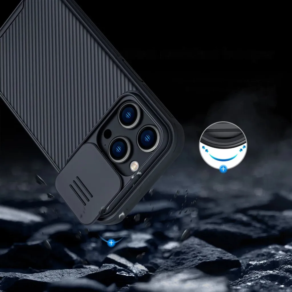 Mbështjellës Nillkin CamShield Pro Magnetic për iPhone 14 Pro Max, MagSafe, mbrojtje kamerës, Blu - 13