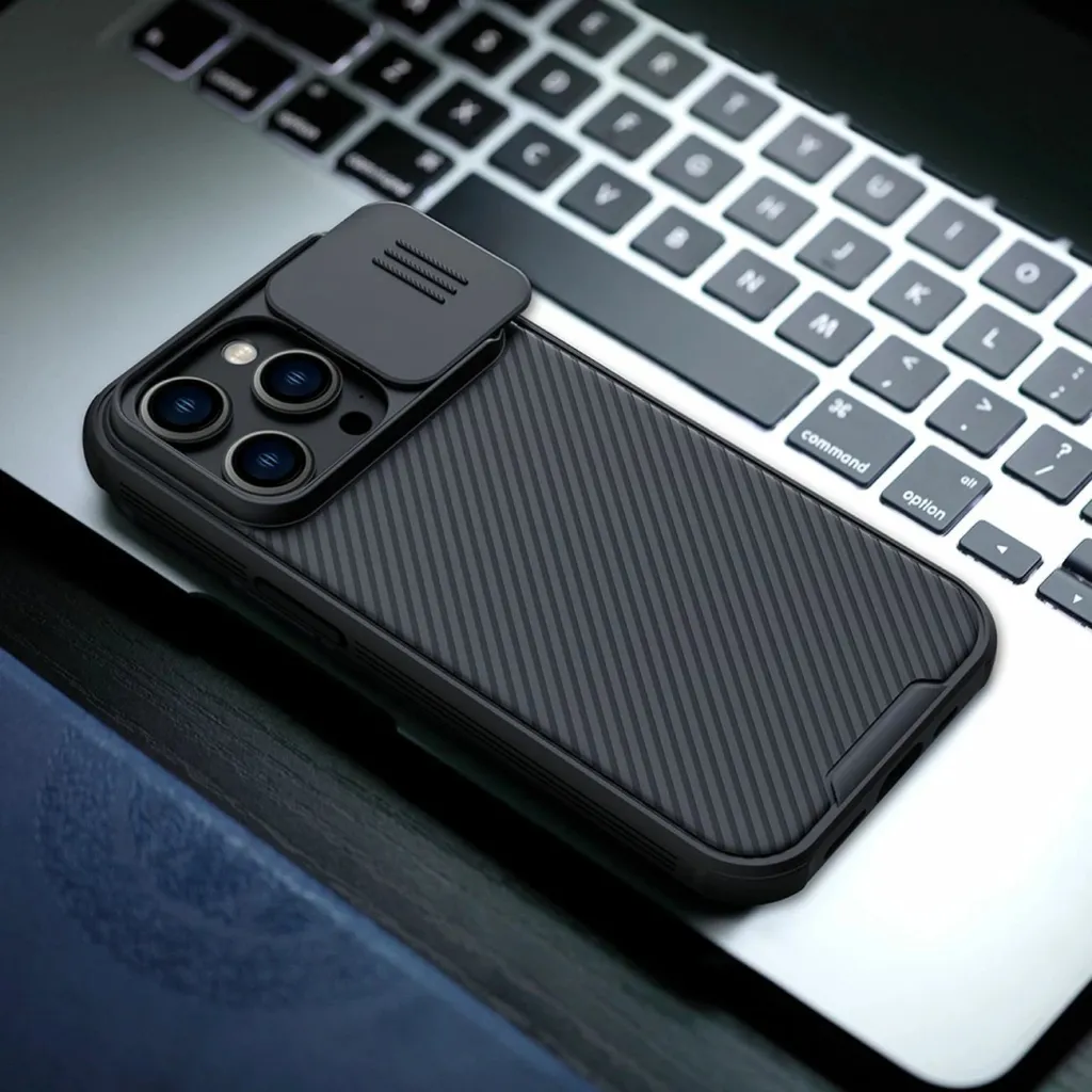 Mbështjellës Nillkin CamShield Pro Magnetic për iPhone 14 Pro Max, MagSafe, mbrojtje kamerës, Blu - 16