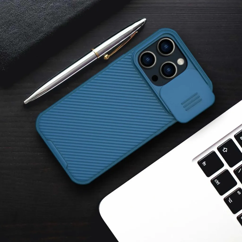 Mbështjellës Nillkin CamShield Pro Magnetic për iPhone 14 Pro Max, MagSafe, mbrojtje kamerës, Blu - 18