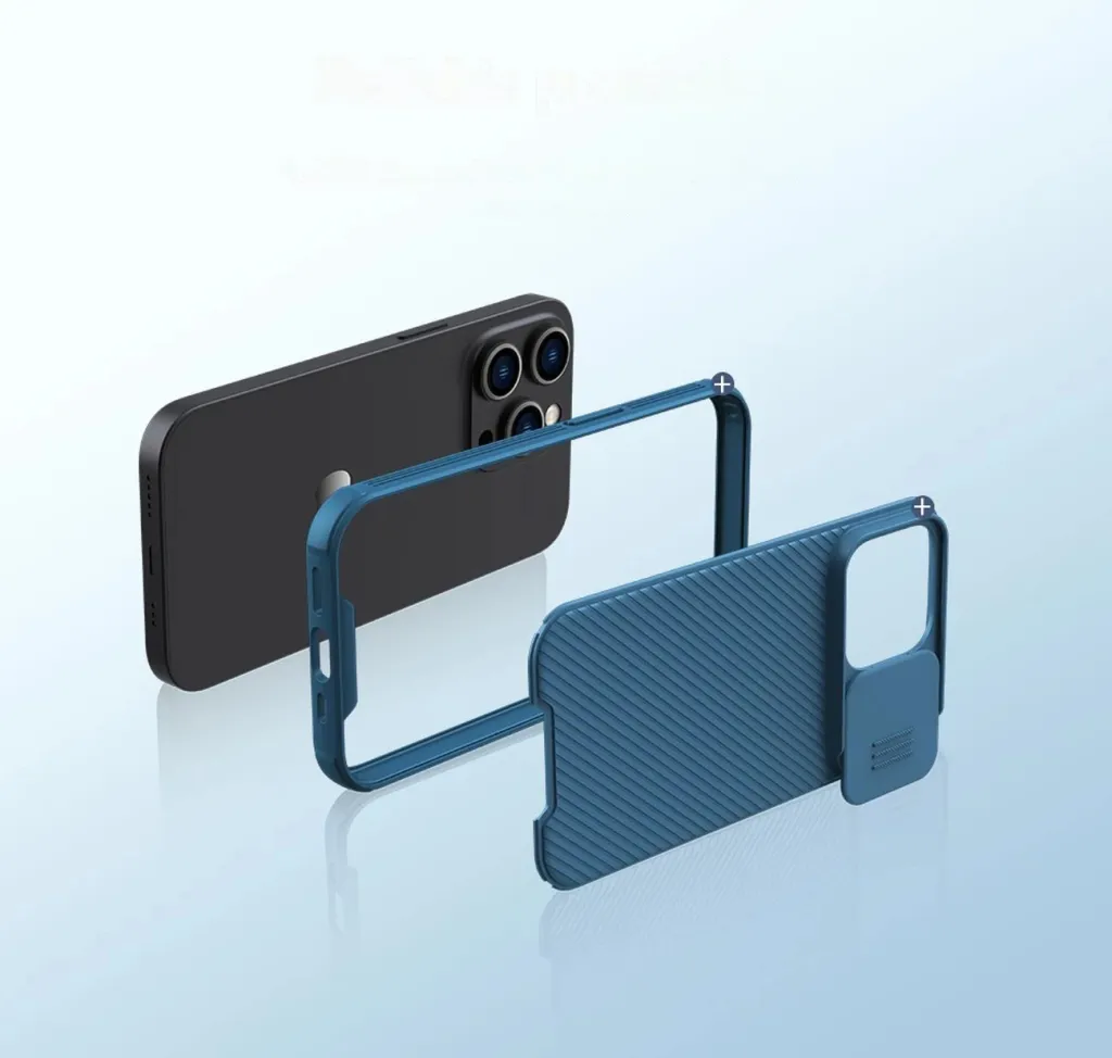 Mbështjellës Nillkin CamShield Pro Magnetic për iPhone 14 Pro Max, MagSafe, mbrojtje kamerës, Blu - 10