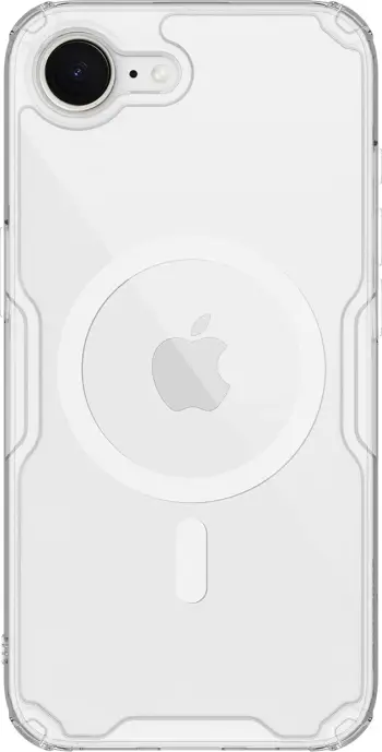 Mbështjellës Nillkin Nature Pro Magnetic për iPhone 16 Pro, MagSafe, Transparent & Bardhë
