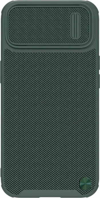 Këllëf telefoni Nillkin Textured S për iPhone 14 Pro Max, mbrojtje kamerë, jeshile e errët