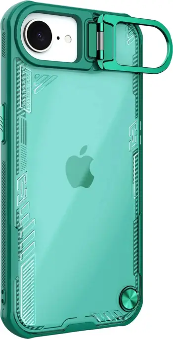 Mbështjellës Nillkin Iceblade Prop për iPhone 16e, me qëndrim, i zi