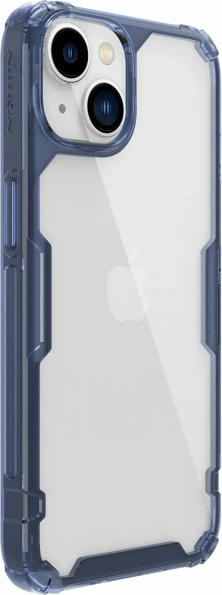 Mbështjellës Nillkin Nature Pro për iPhone 14 Plus, i blinduar, Kaltër/Transparent - 6