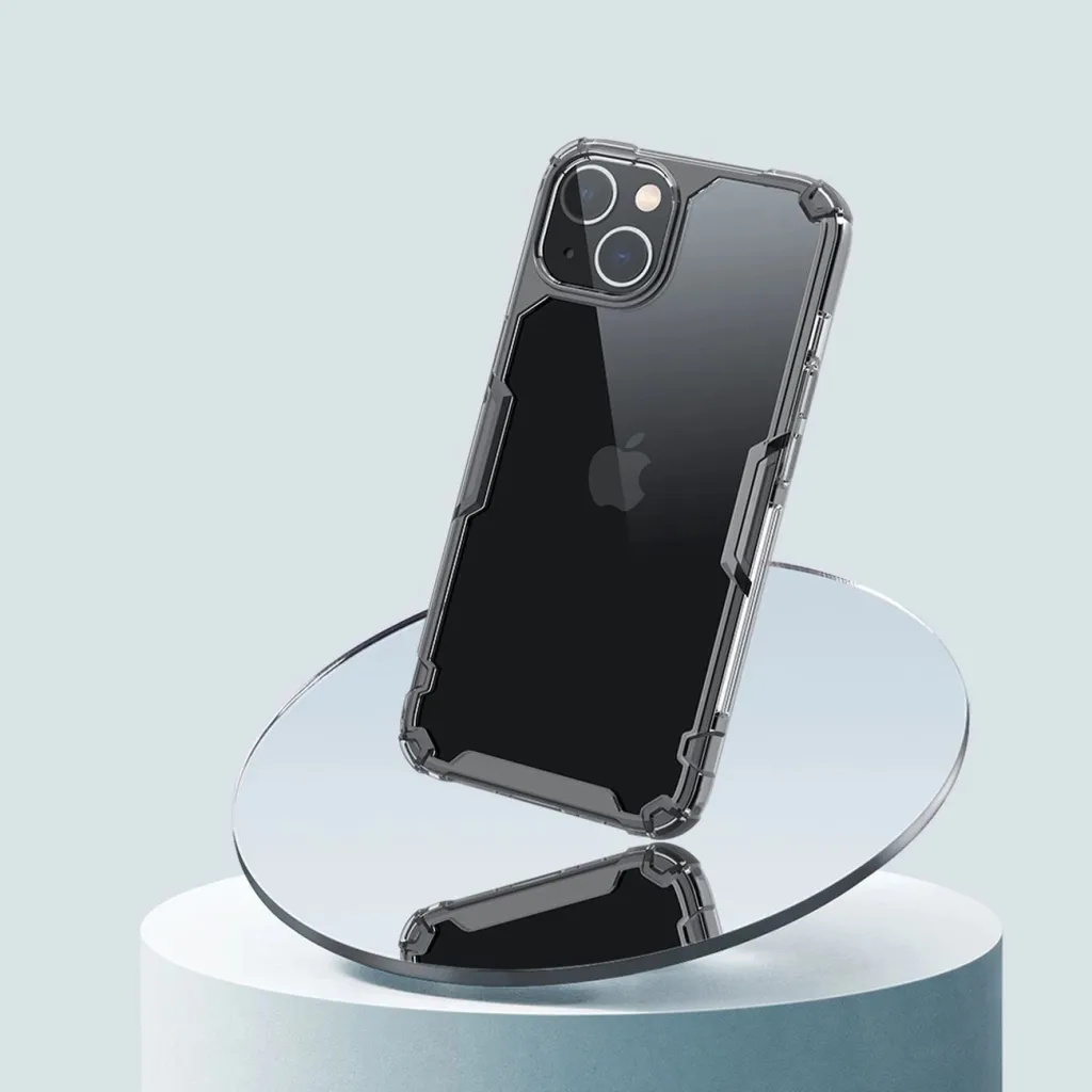 Mbështjellës Nillkin Nature Pro për iPhone 14 Plus, i blinduar, Kaltër/Transparent - 9