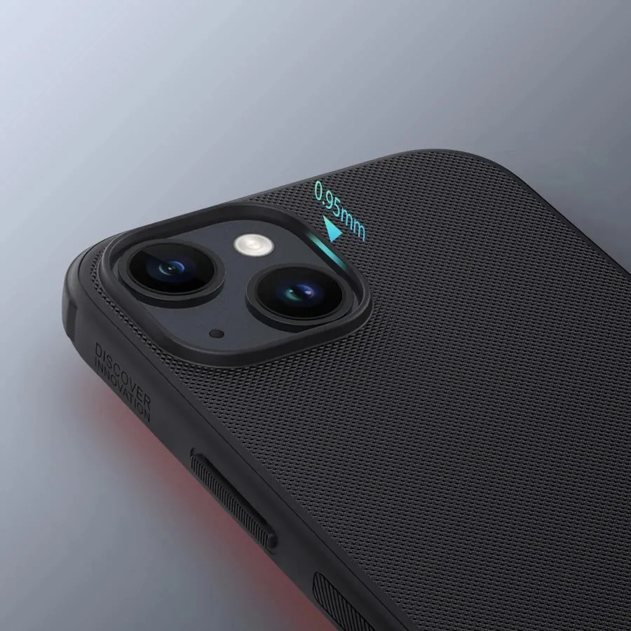 Mbështjellës Nillkin Super Frosted Shield Pro për iPhone 15 Plus, i zi - 8