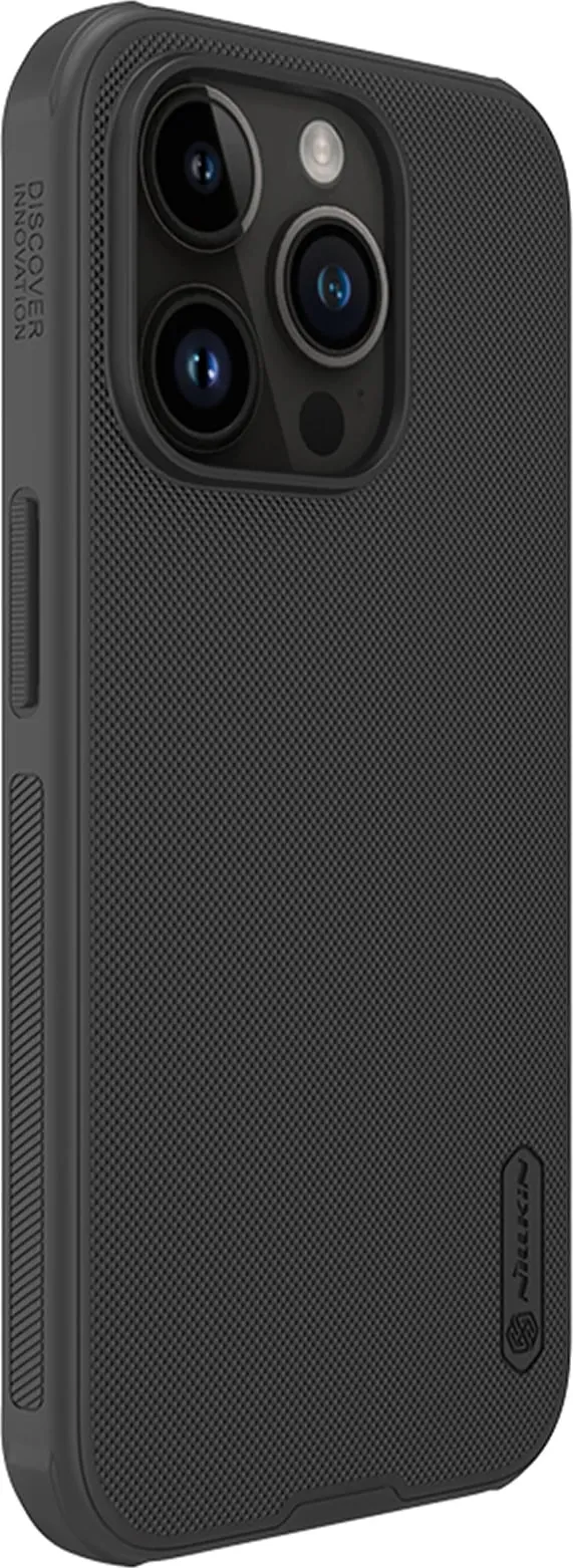 Mbështjellës Nillkin Super Frosted Shield Pro për iPhone 15 Pro, i zi - 5