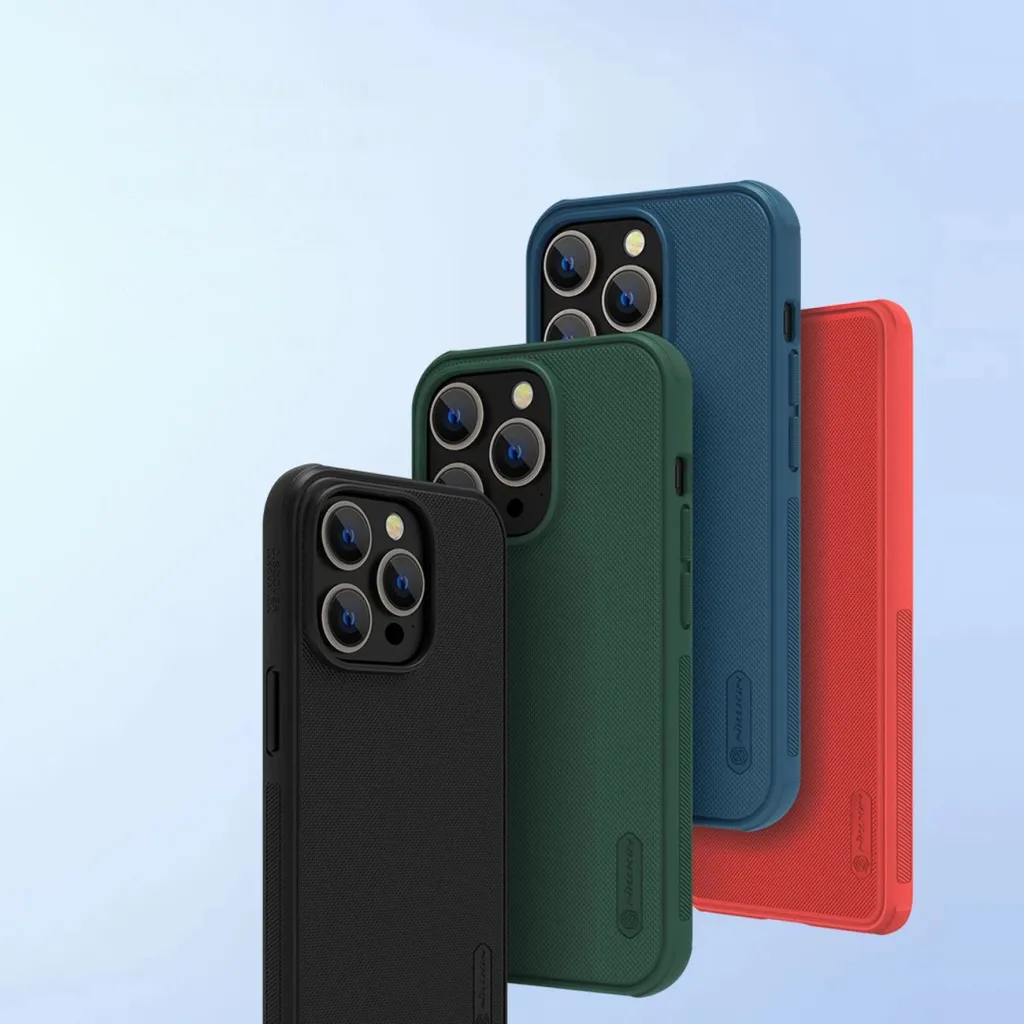 Mbështjellës Nillkin Super Frosted Shield Pro për iPhone 14 Pro Max, Blu - 7