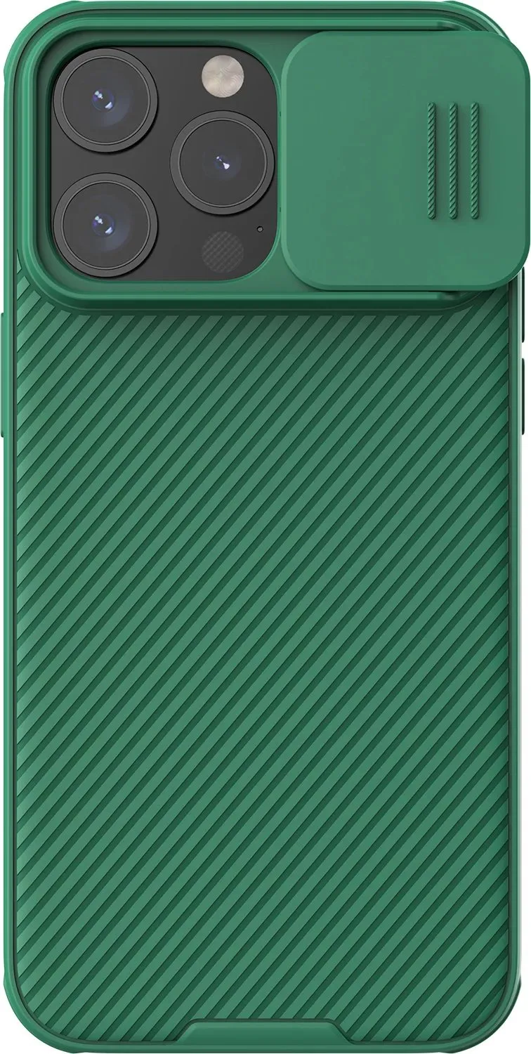 Mbështjellës Nillkin CamShield Pro Magnetic për iPhone 15 Pro, me kapak kamere, Gjelbër - 1