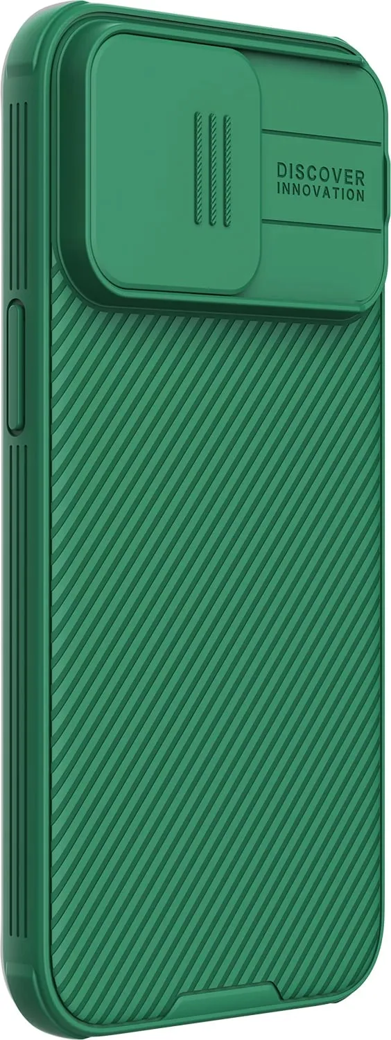 Mbështjellës Nillkin CamShield Pro Magnetic për iPhone 15 Pro, me kapak kamere, Gjelbër - 3
