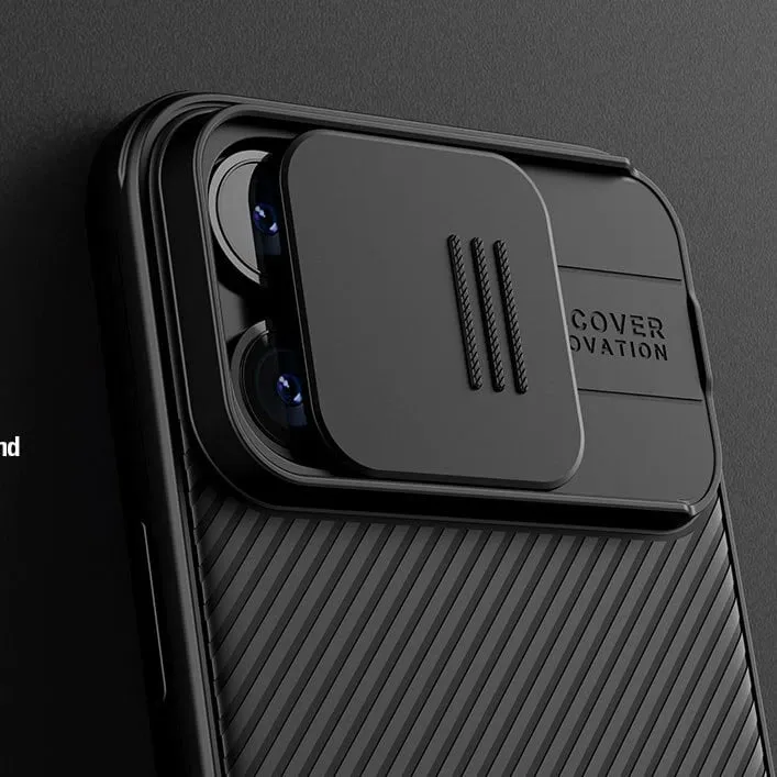 Mbështjellës Nillkin CamShield Pro Magnetic për iPhone 15 Plus, me kapak kamere, i zi - 10