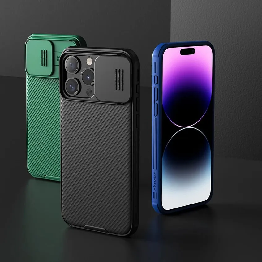 Mbështjellës Nillkin CamShield Pro Magnetic për iPhone 15 Pro Max, me kapak kamere, i gjelbër - 6