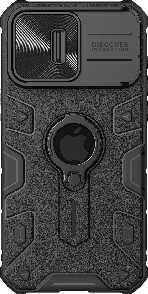 Mbështjellës Nillkin CamShield Armor për iPhone 15 Pro Max, i zi - 1