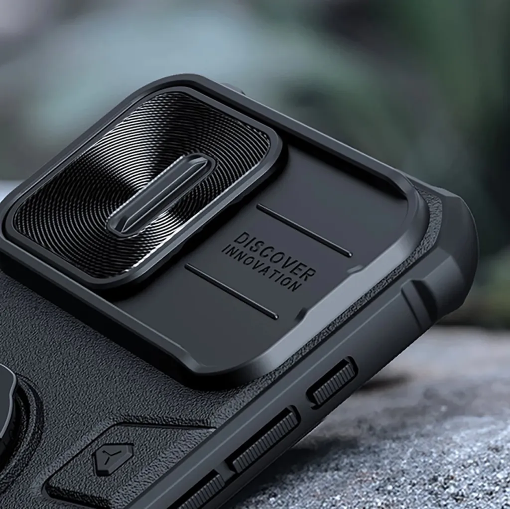 Mbështjellës Nillkin CamShield Armor për iPhone 15 Pro Max, i zi - 11