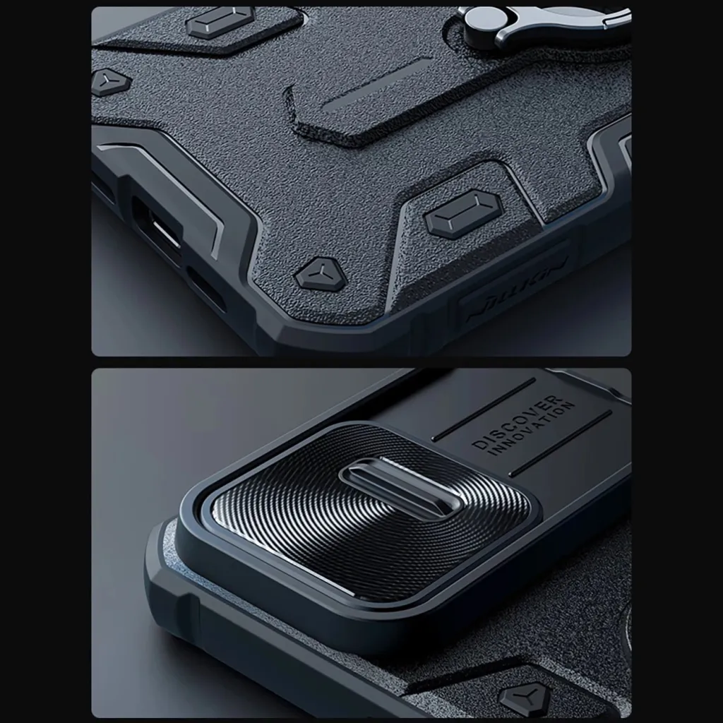 Mbështjellës Nillkin CamShield Armor për iPhone 15 Pro Max, i zi - 10