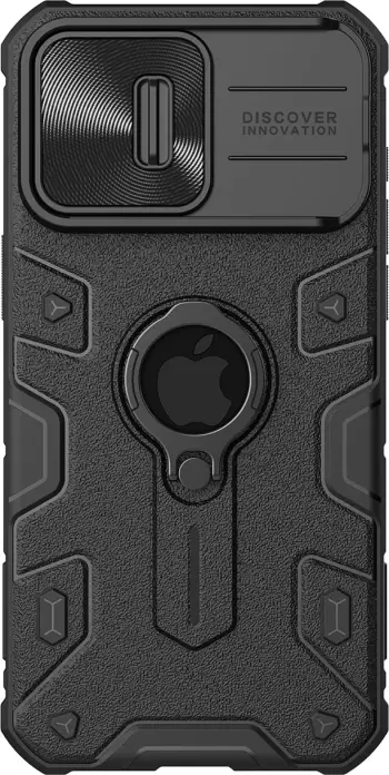Mbështjellës Nillkin CamShield Armor për iPhone 15 Pro Max, i zi