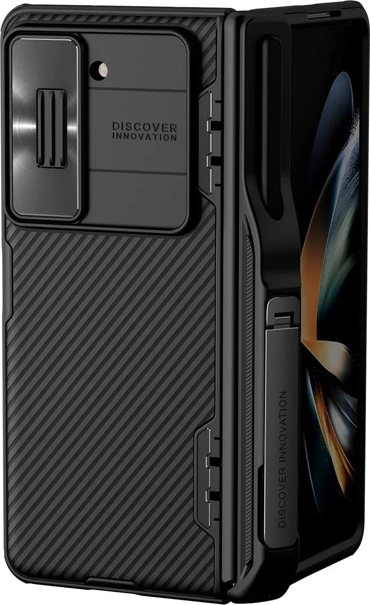 Mbështjellës Nillkin CamShield Fold Case për Samsung Galaxy Z Fold 5, me mbajtëse për stilolaps, e zezë - 2
