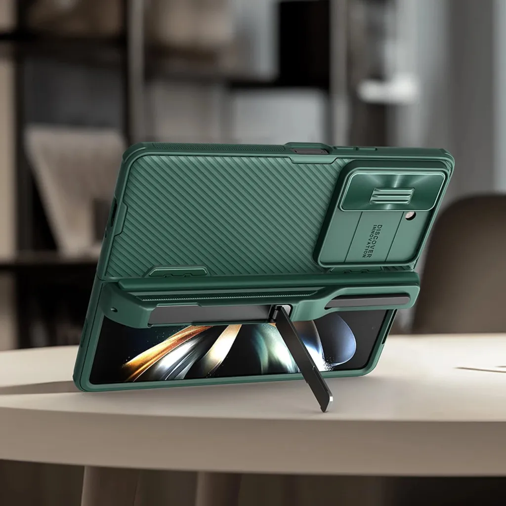 Mbështjellës Nillkin CamShield Fold Case për Samsung Galaxy Z Fold 5, me mbajtëse për stilolaps, e zezë - 16