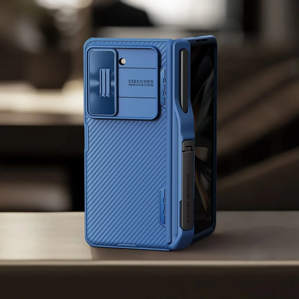Mbështjellës Nillkin CamShield Fold Case për Samsung Galaxy Z Fold 5, me mbajtëse për stilolaps, e zezë - 17