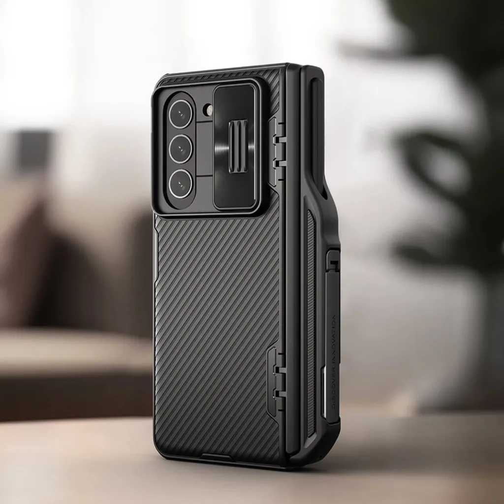 Mbështjellës Nillkin CamShield Fold Case për Samsung Galaxy Z Fold 5, me mbajtëse për stilolaps, e zezë - 18