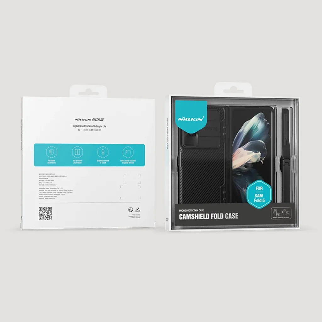 Mbështjellës Nillkin CamShield Fold Case për Samsung Galaxy Z Fold 5, me mbajtëse për stilolaps, e zezë - 19