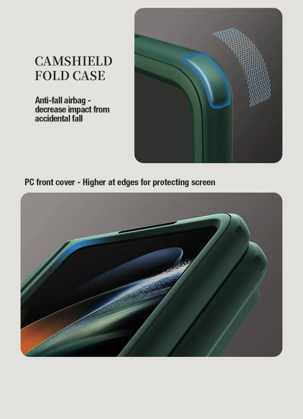 Mbështjellës Nillkin CamShield Fold Case për Samsung Galaxy Z Fold 5, me mbajtëse për stilolaps, e zezë - 8