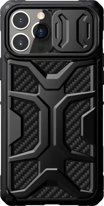 Mbështjellës Nillkin Adventurer Case për iPhone 13 Pro, me kapak kamere, i zi