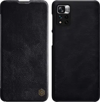 Mbështjellës Nillkin Qin Case për Xiaomi Redmi Note 11 Pro+, Redmi Note 11 Pro, Mi 11i HyperCharge, e zezë