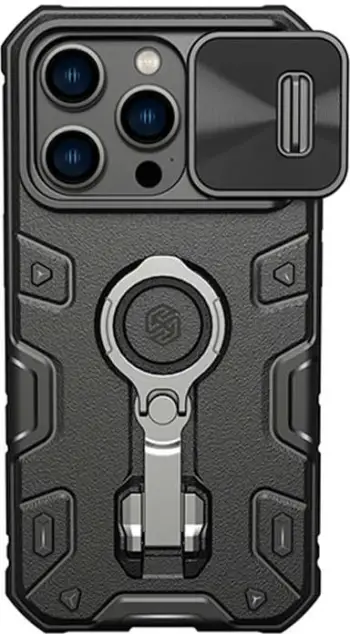 Mbështjellës Nillkin CamShield Armor Pro për iPhone 14 Pro, zi