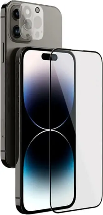Xham i temperuar Nillkin HD 2-in-1 për ekran dhe kamera, për iPhone 14 Pro, Transparent