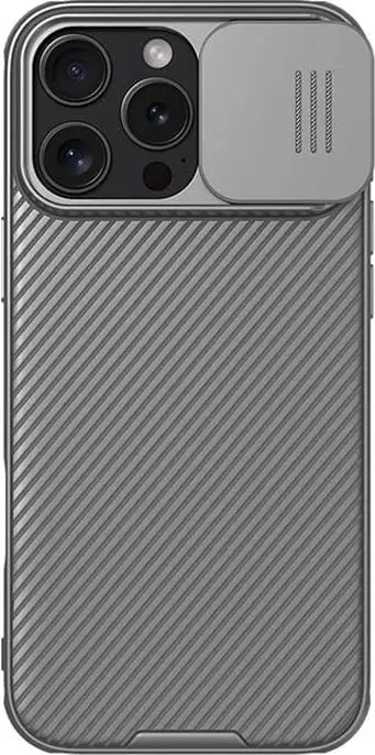 Mbështjellës Nillkin CamShield Pro për iPhone 16 Pro, gri