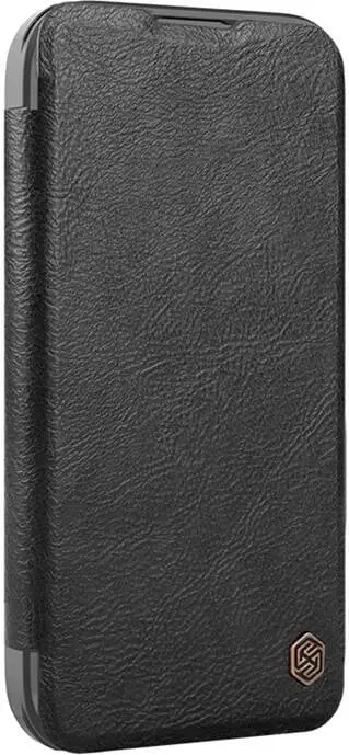 Mbështjellës Nillkin Qin Pro Leather për iPhone 16 Pro Max, i zi