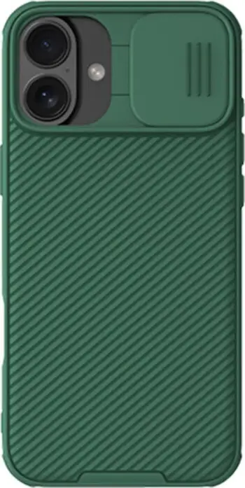 Mbështjellës Nillkin CamShield Pro për iPhone 16 Plus, e gjelbër