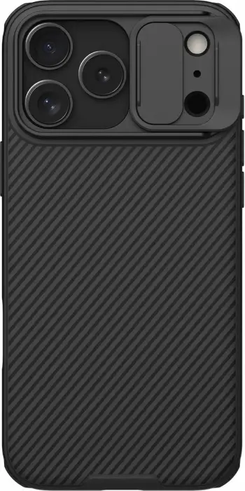 Mbështjellës Nillkin CamShield Pro Magnetic për iPhone 17 Pro Max, MagSafe, i zi