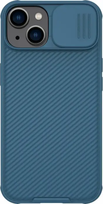 Mbulesë telefoni Nillkin CamShield Pro për iPhone 14 Plus, kapak për kamerë, blu