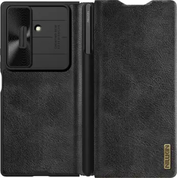 Mbështjellës Nillkin Qin Pro për Samsung Galaxy Z Fold 7 me hapësirë për S Pen, zi