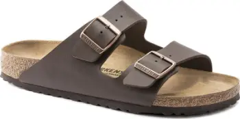 Sandale Birkenstock Arizona BS M 0051701, Birko Flor, shollë kork latex, kafe