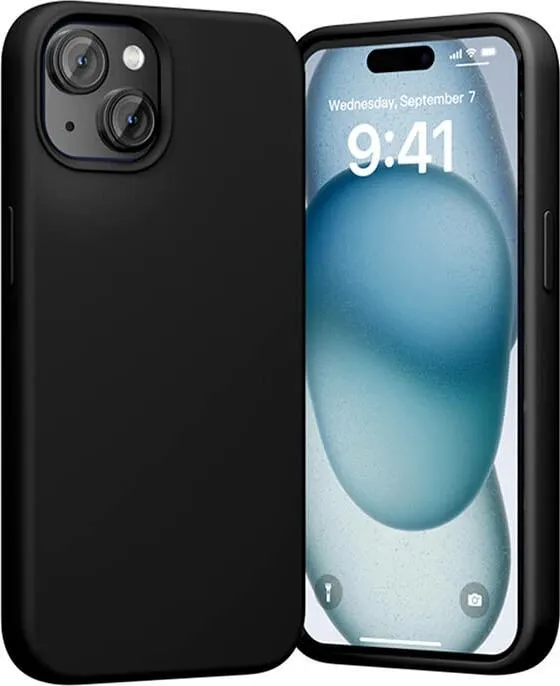 Mbështjellës Vention KUFB0-10 për iPhone 15, silikon, i zi - 2