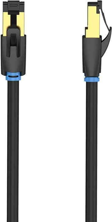 Kabllo rrjeti Vention IKABL CAT8, 10m, 40Gbps, e zezë - 1