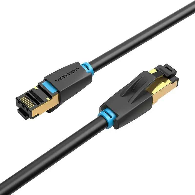 Kabllo rrjeti Vention IKABL CAT8, 10m, 40Gbps, e zezë - 2
